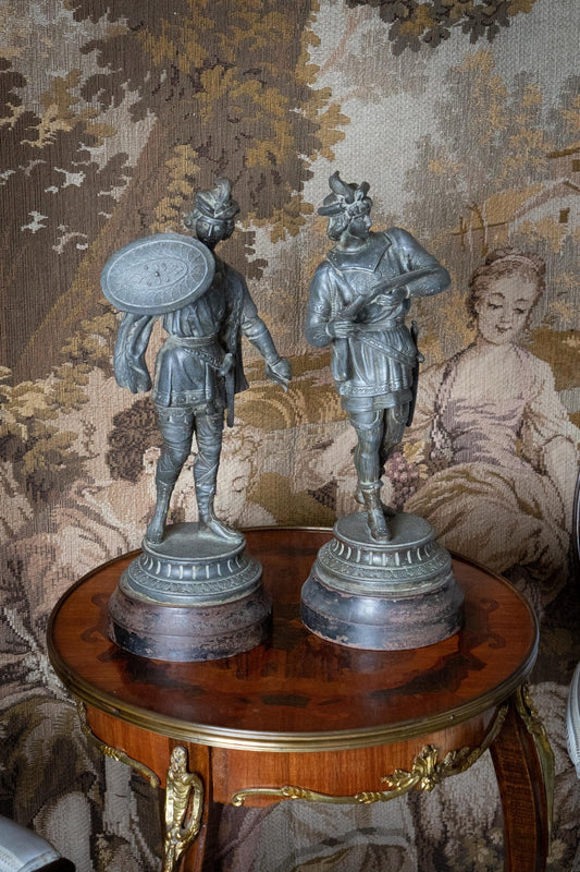 19th century warrior statues