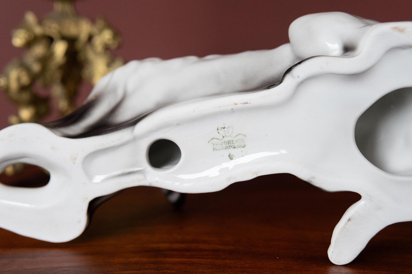 Vintage 1960s Borzoi Figurine Porcelain Russian Wolfhound Dog Statue