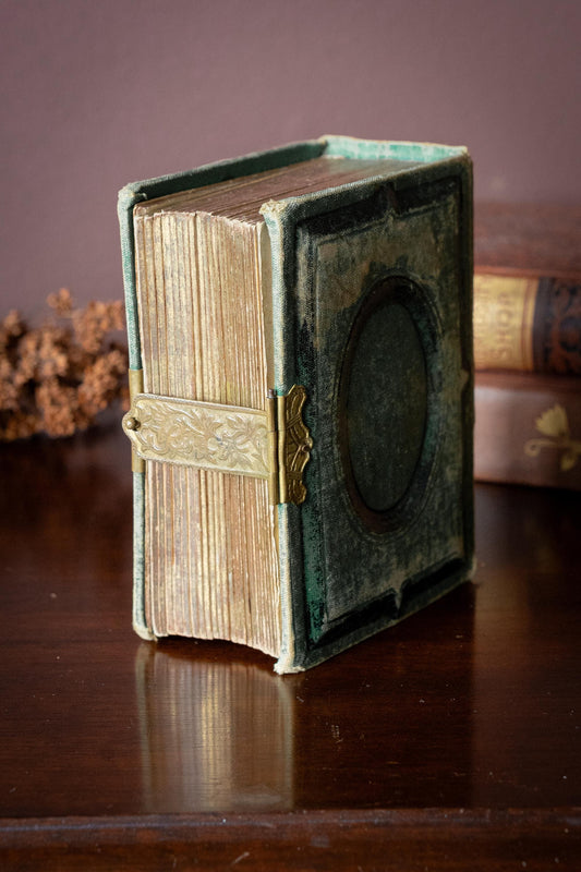 Antique Victorian Photo Album with Tintypes