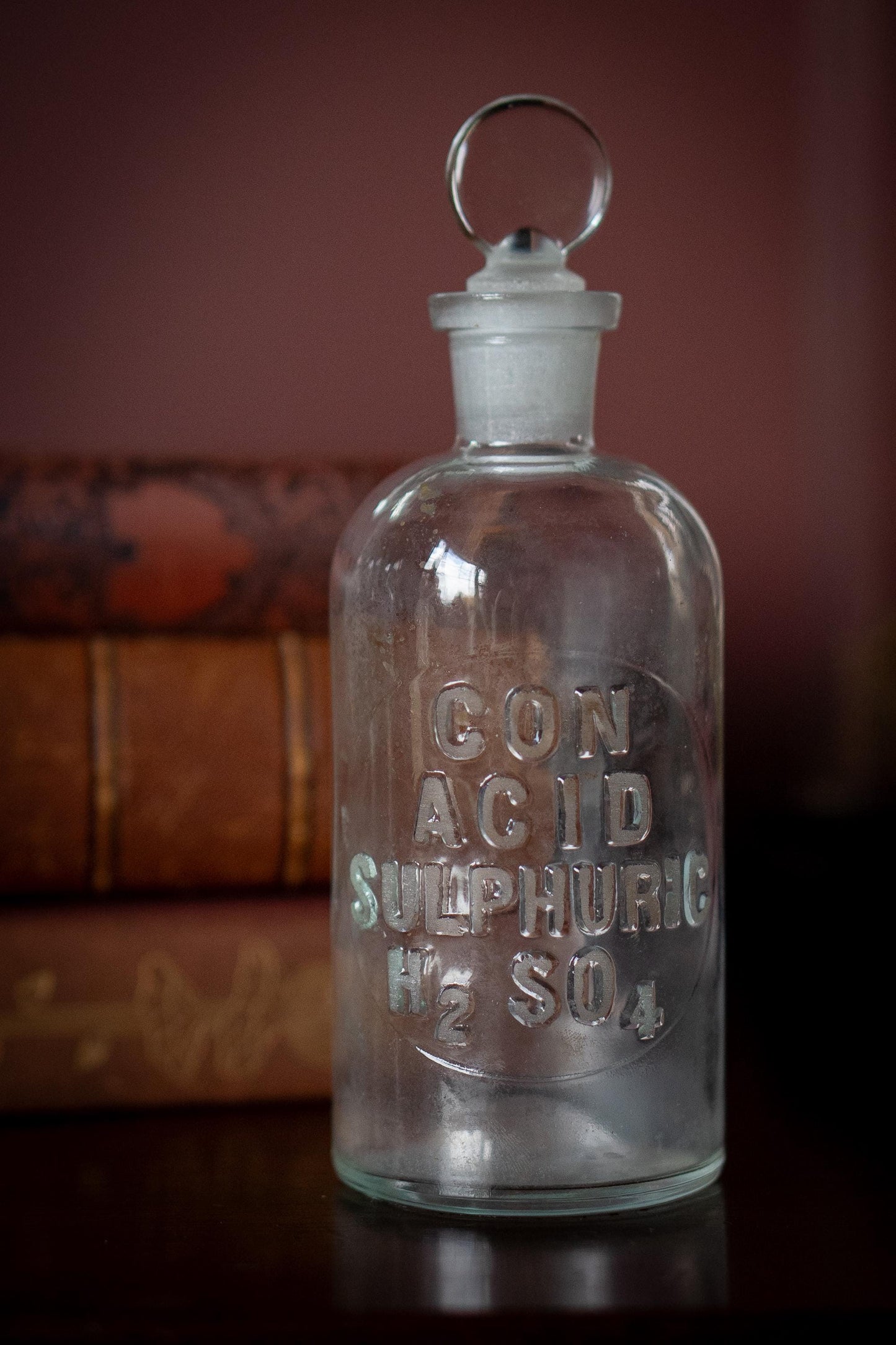 Antique Apothecary Bottle with Glass Stopper (sold individually)