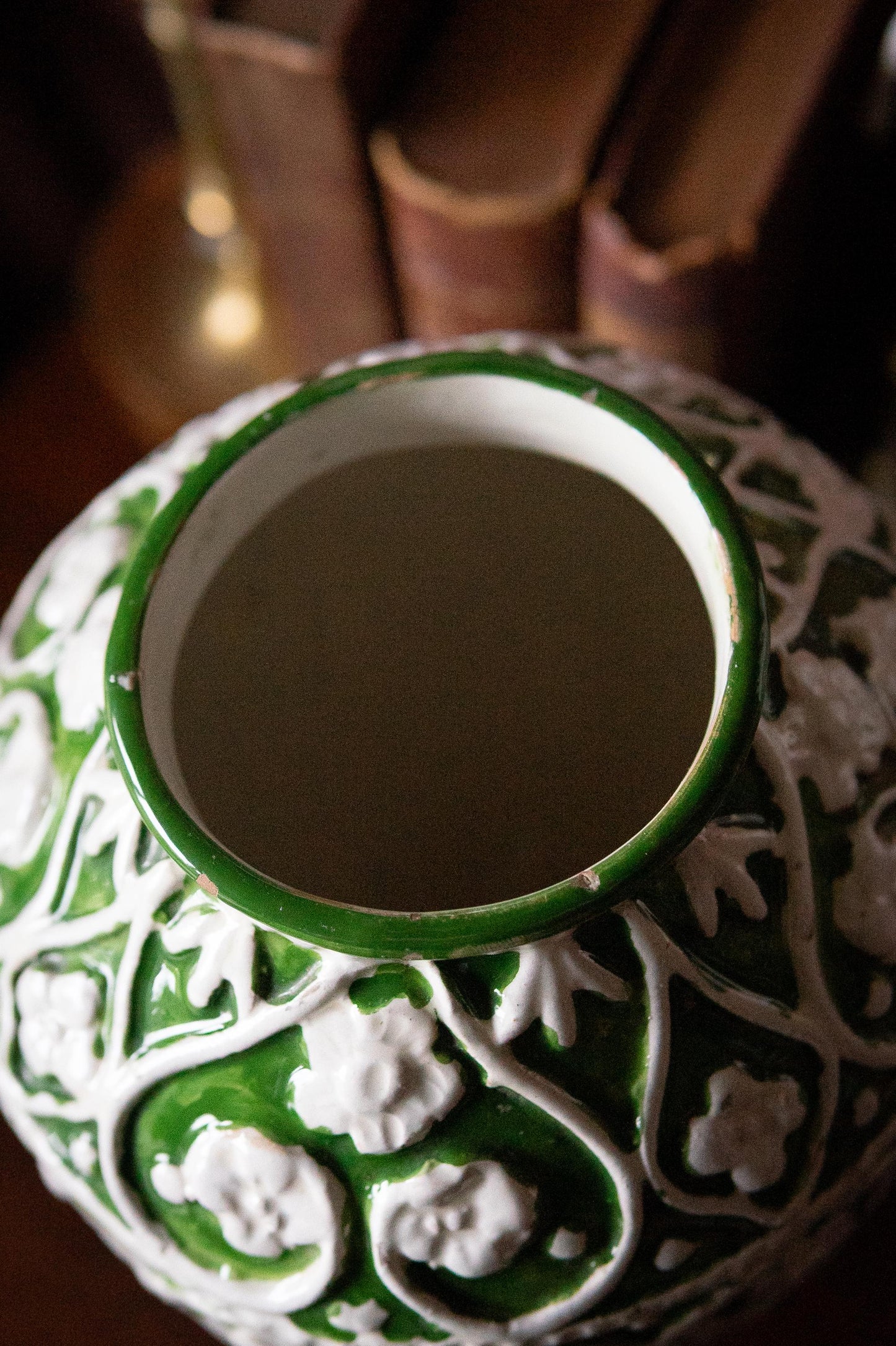 Vintage hand painted vase