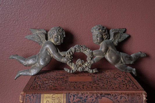 Antique Bronze Cherub Ornament