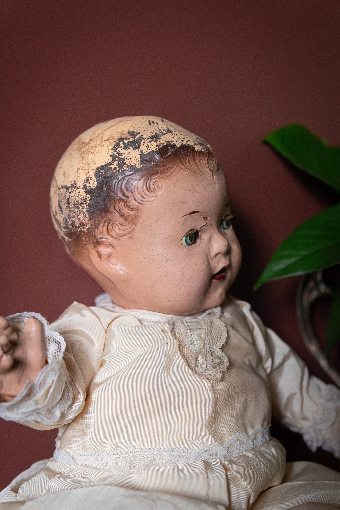 Composition 1930s sleep eyes doll