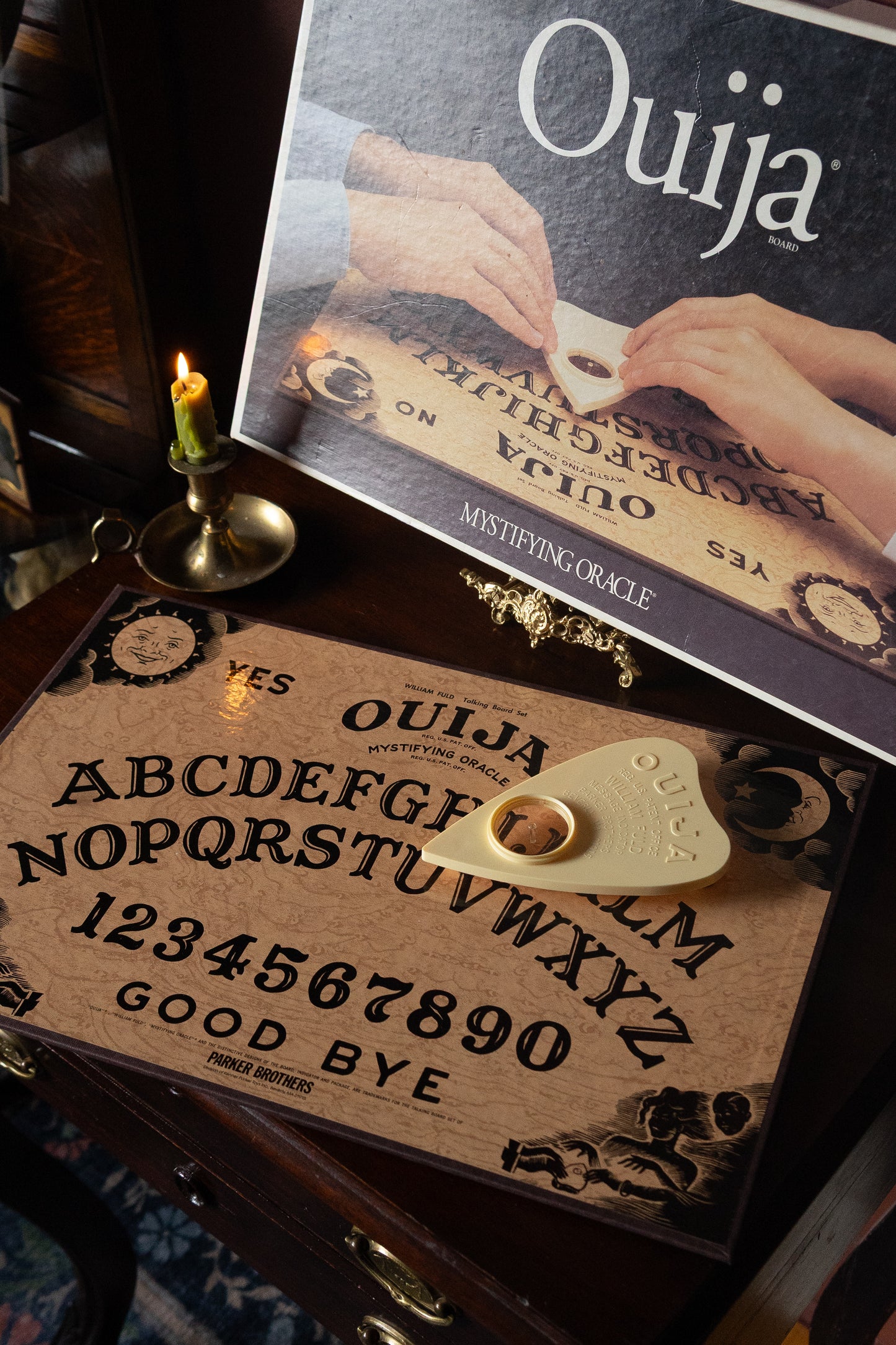 Vintage Ouija board with original planchette