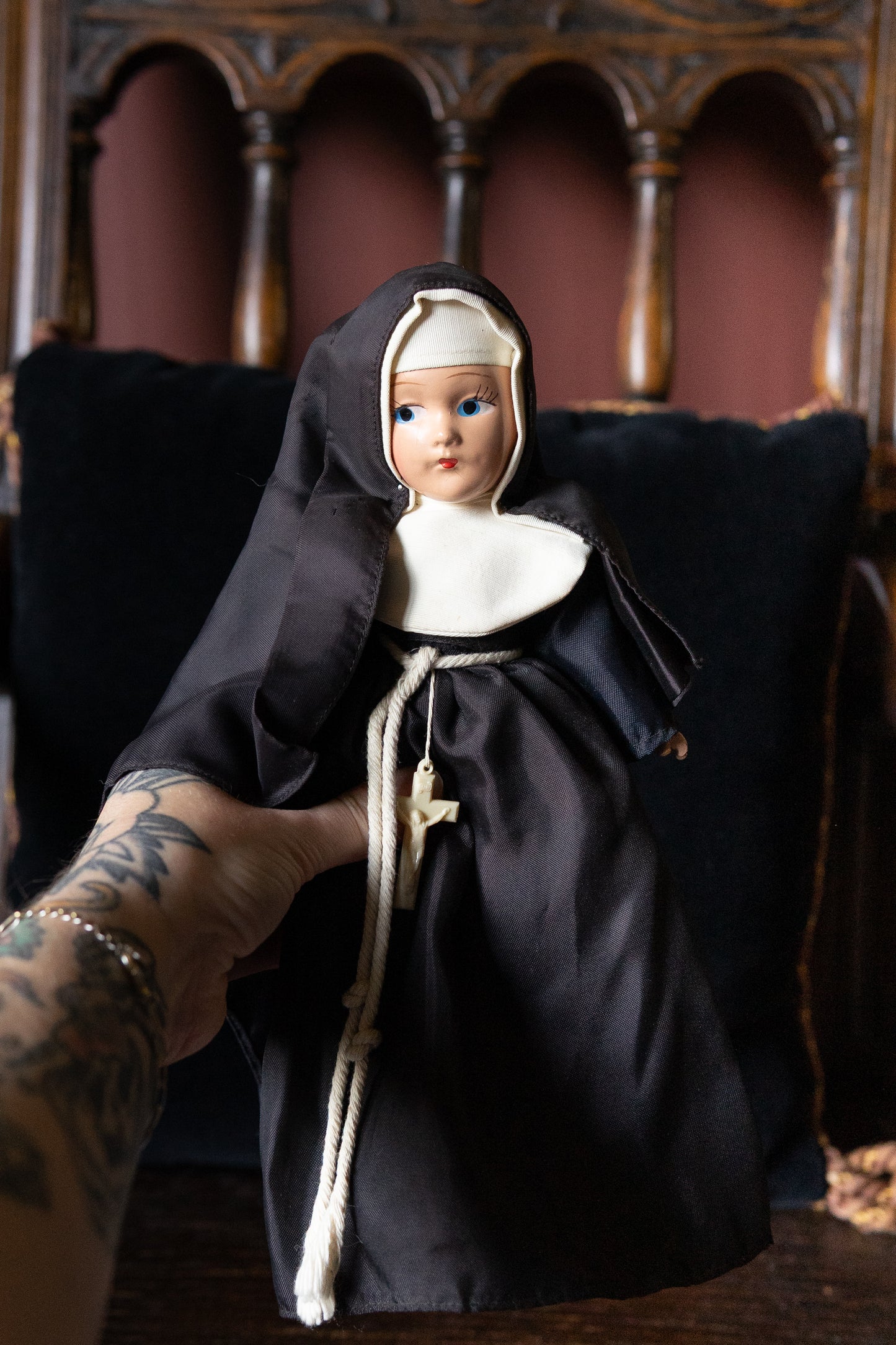 Vintage Composite Nun Doll