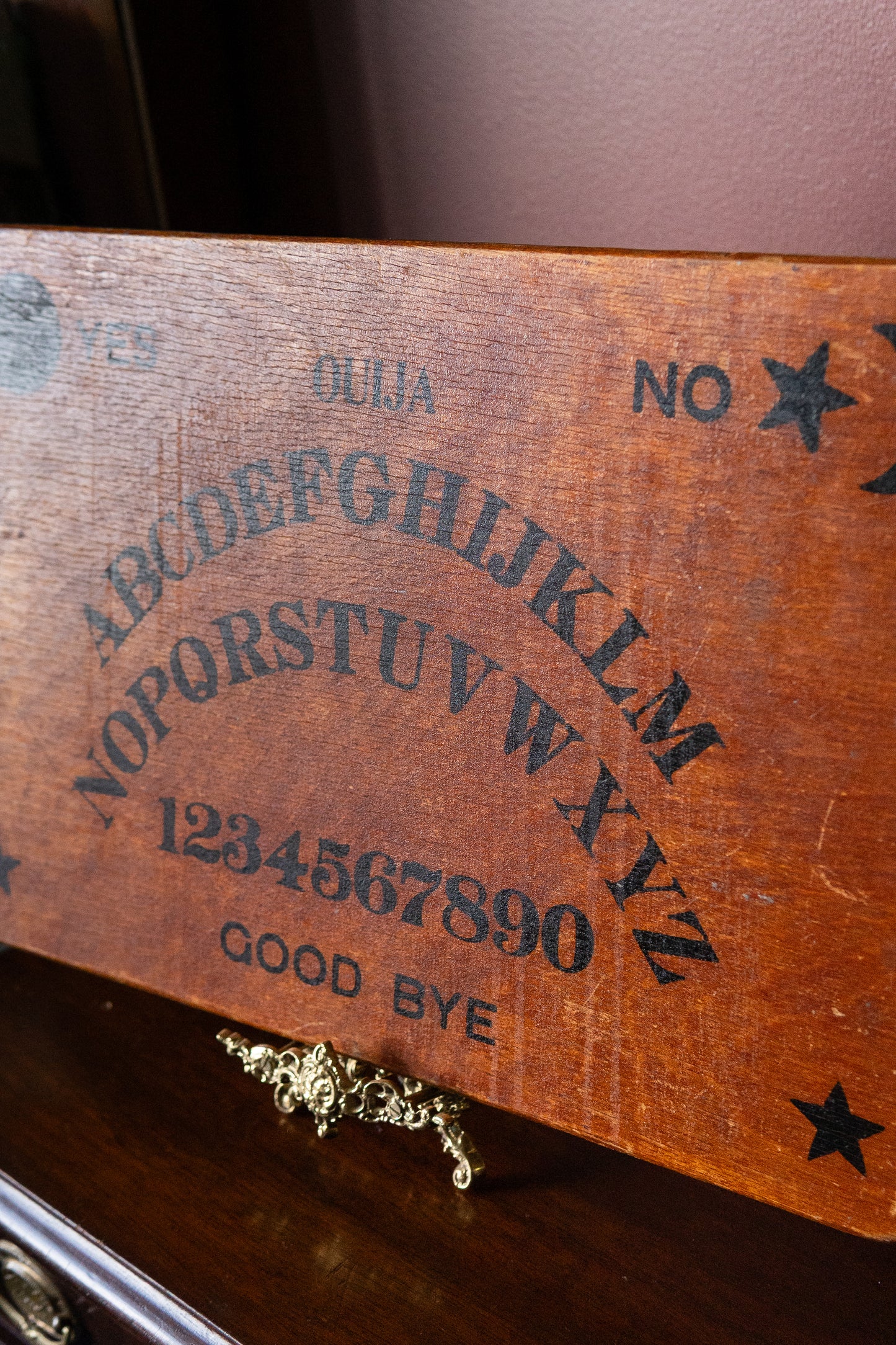 Early 20th century wood ouija talking bord
