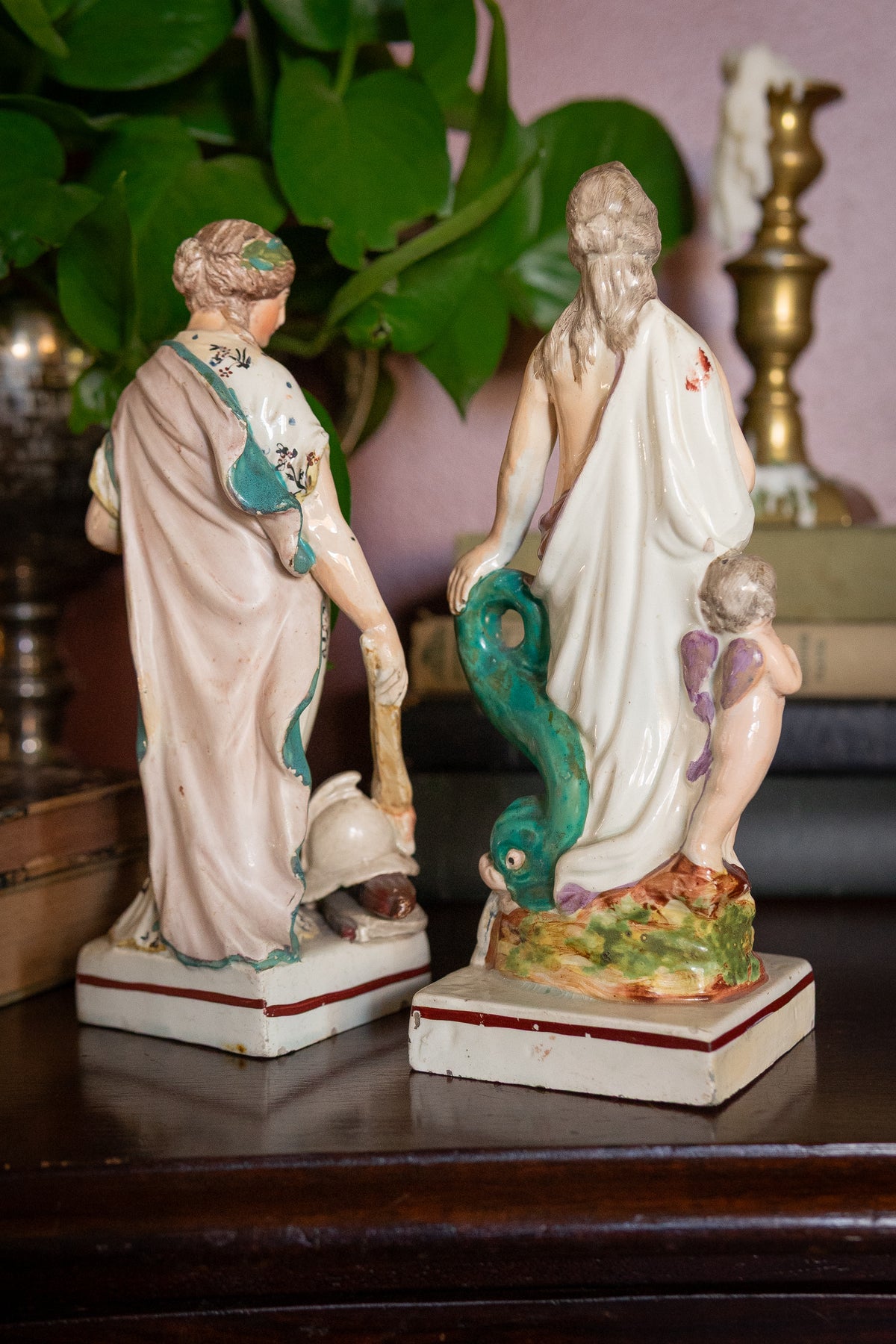 Antique Staffordshire Pearlware Figures Peace and Venus