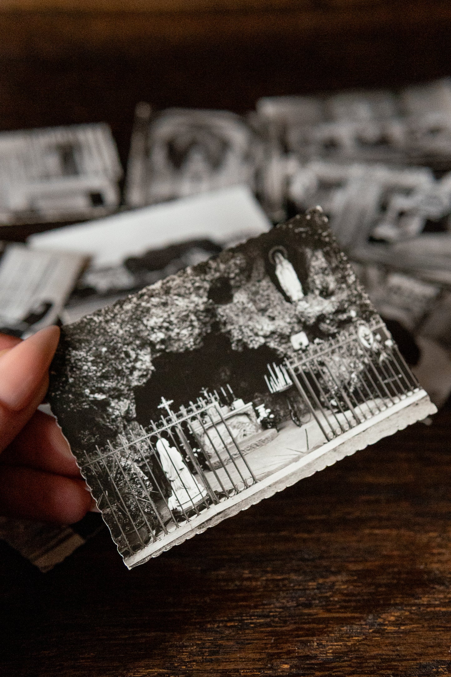 Saint Bernadette post mortem souvenir cards