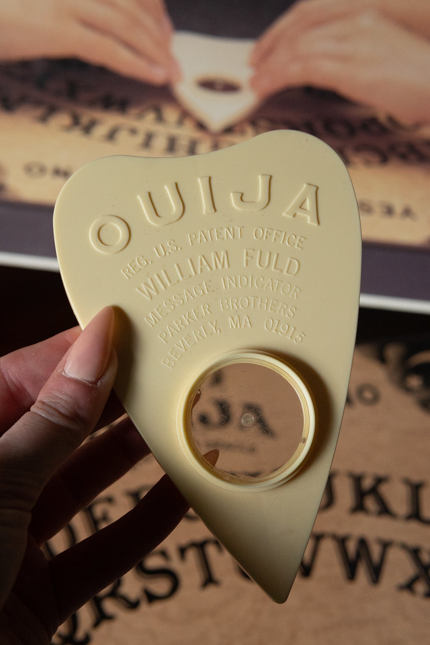 Vintage Ouija board with original planchette
