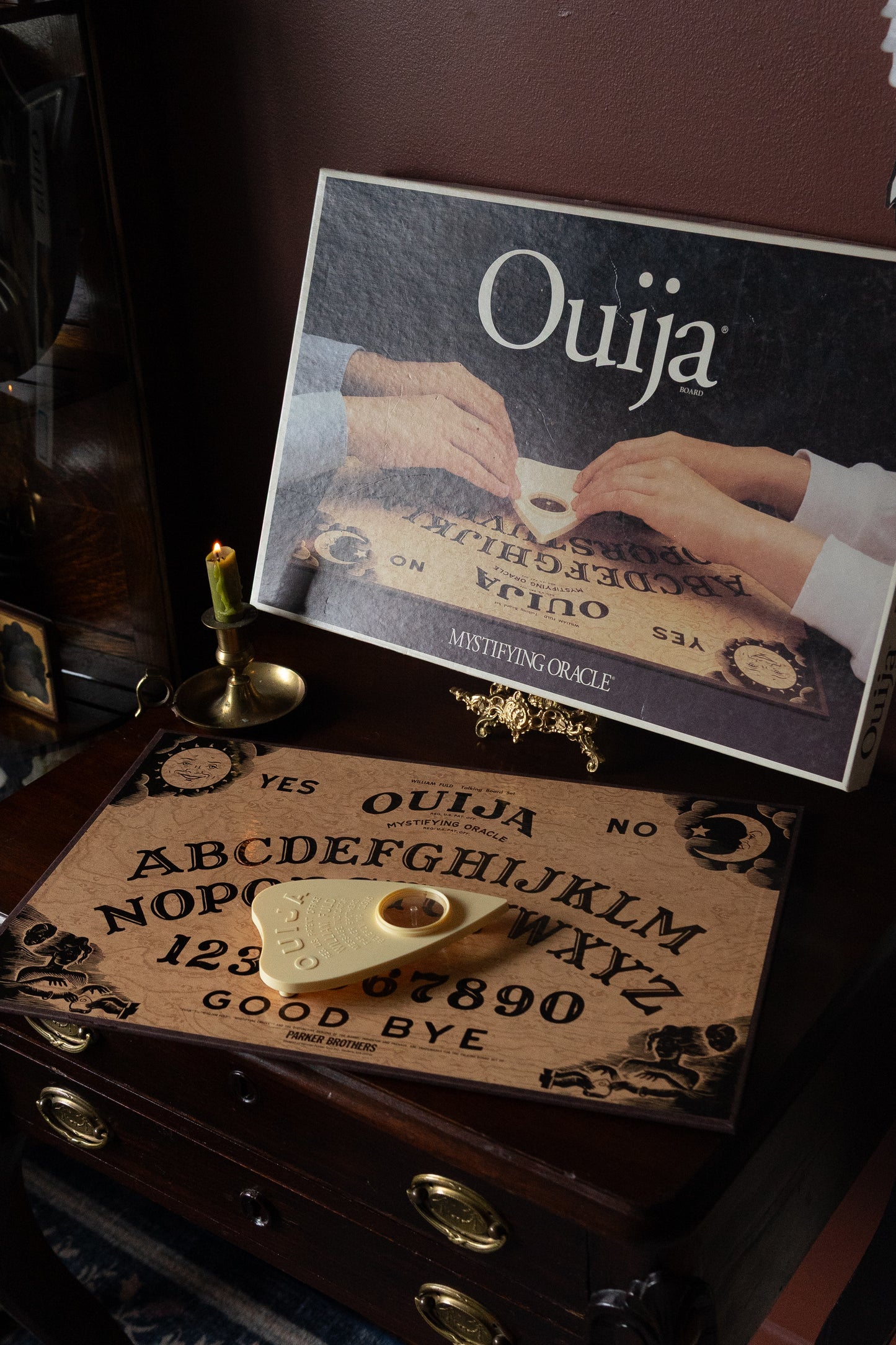 Vintage Ouija board with original planchette