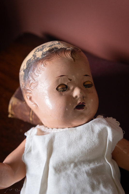 Composition 1930s sleep eyes doll