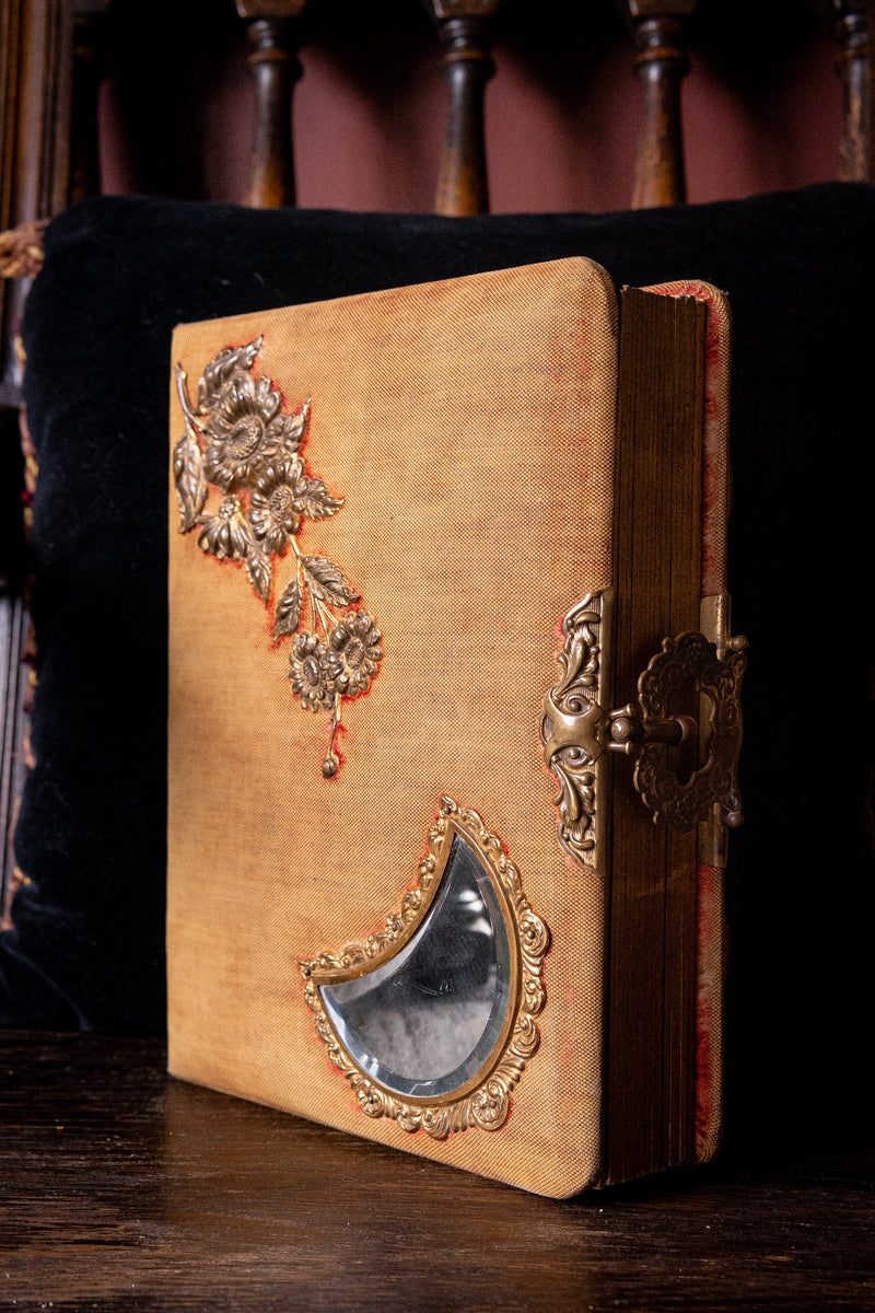 Victorian Photo Album with Beveled Mirror