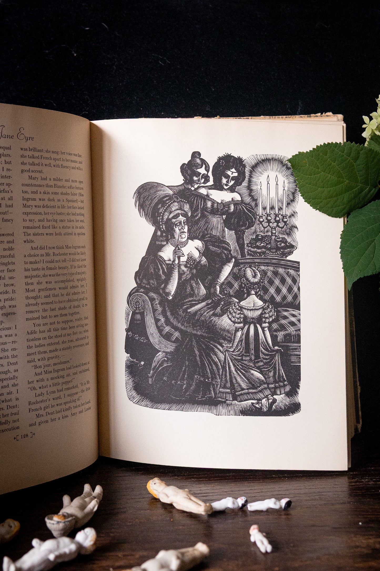 1943 Jane Eyre by Charlotte Brontë. Fritz Eichenberg illustrated edition