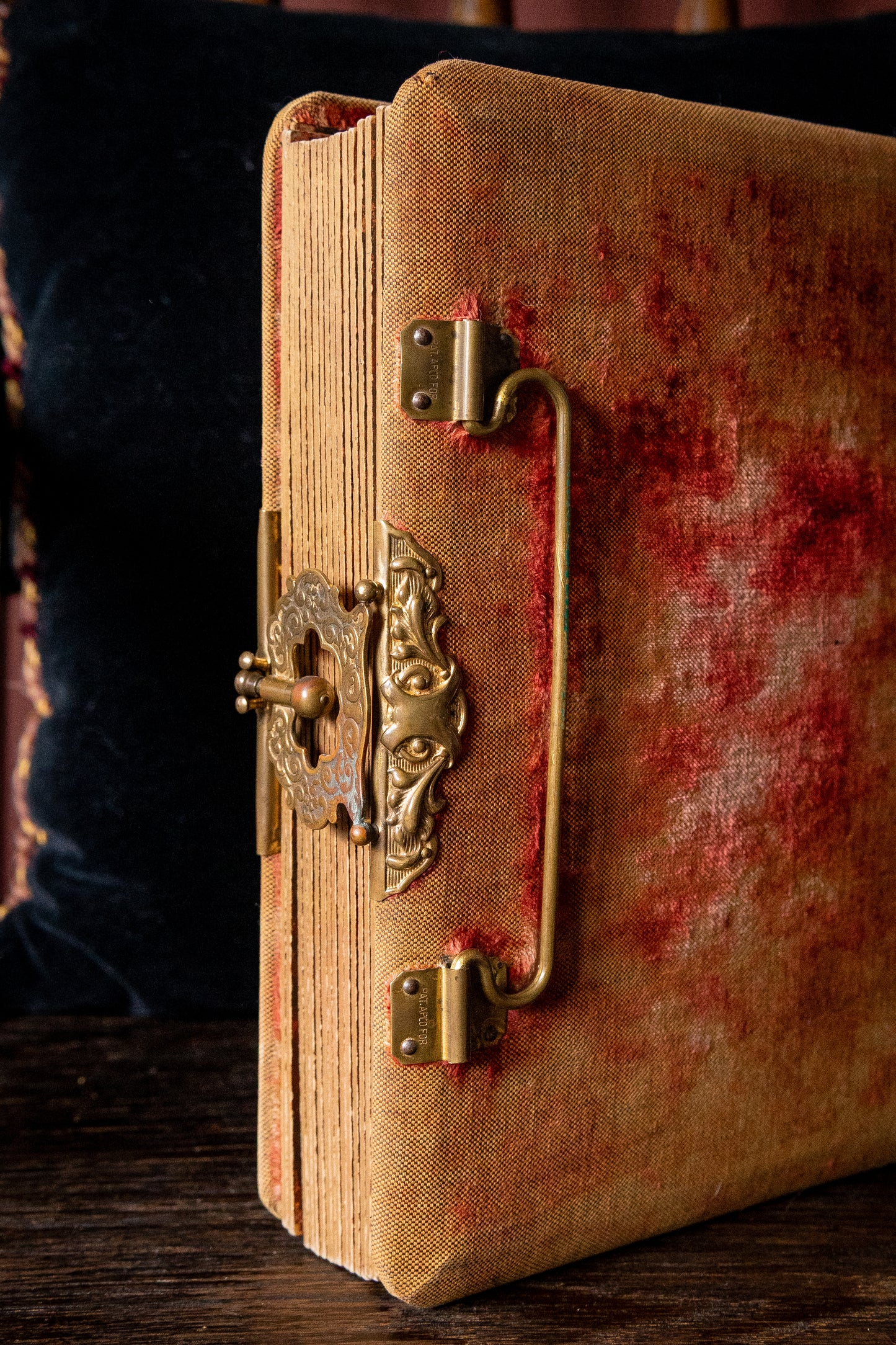 Victorian Photo Album with Beveled Mirror