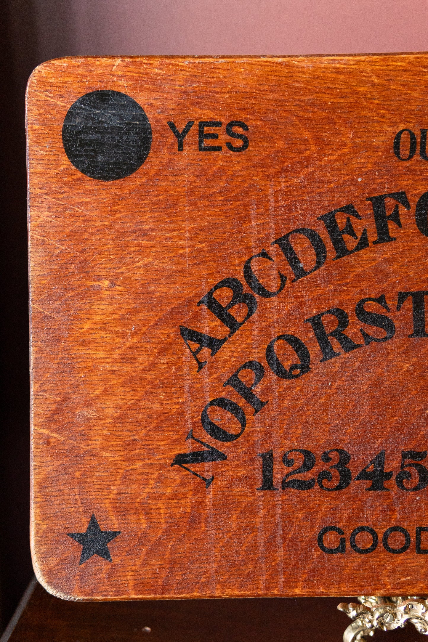 Early 20th century wood ouija talking bord