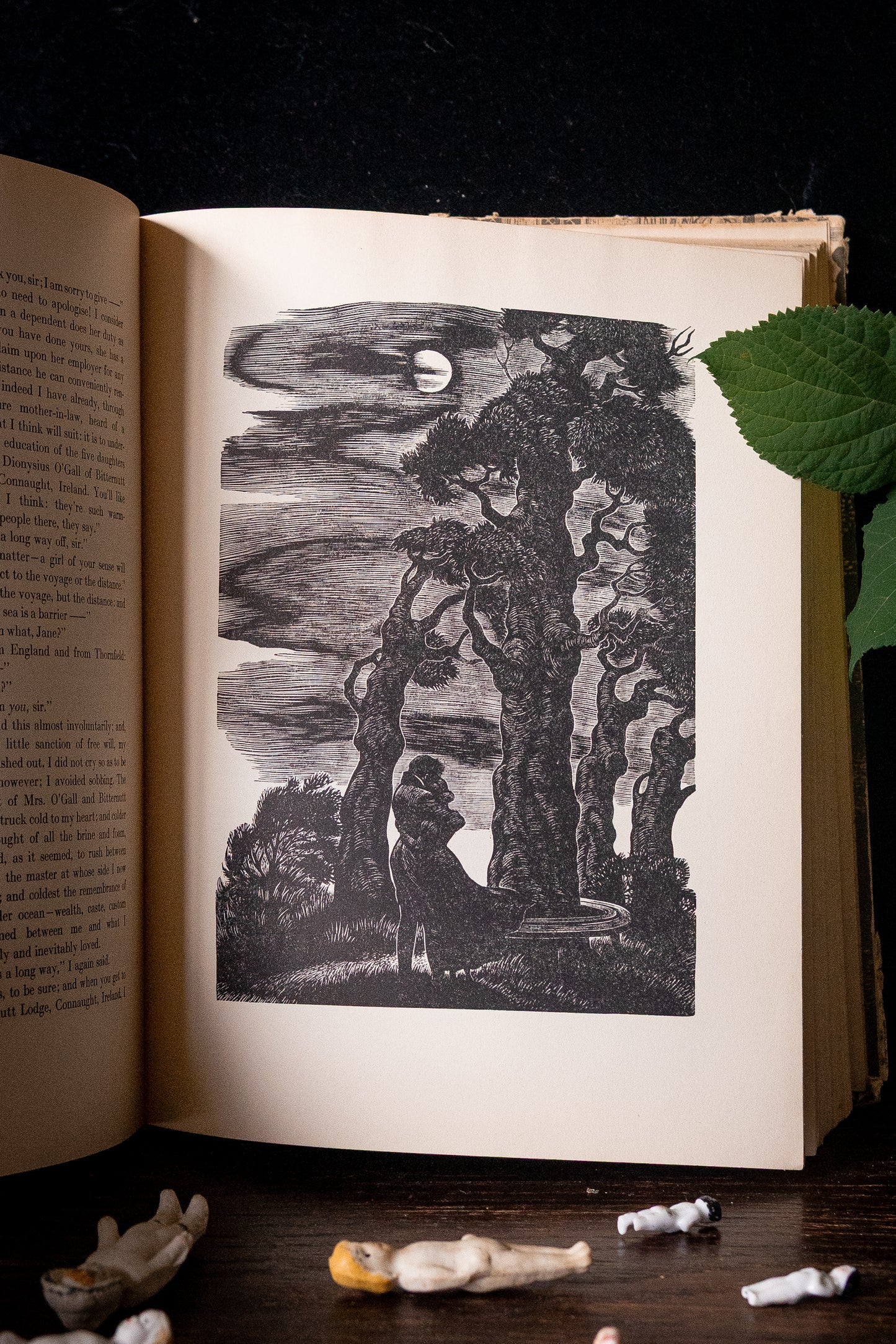 1943 Jane Eyre by Charlotte Brontë. Fritz Eichenberg illustrated edition