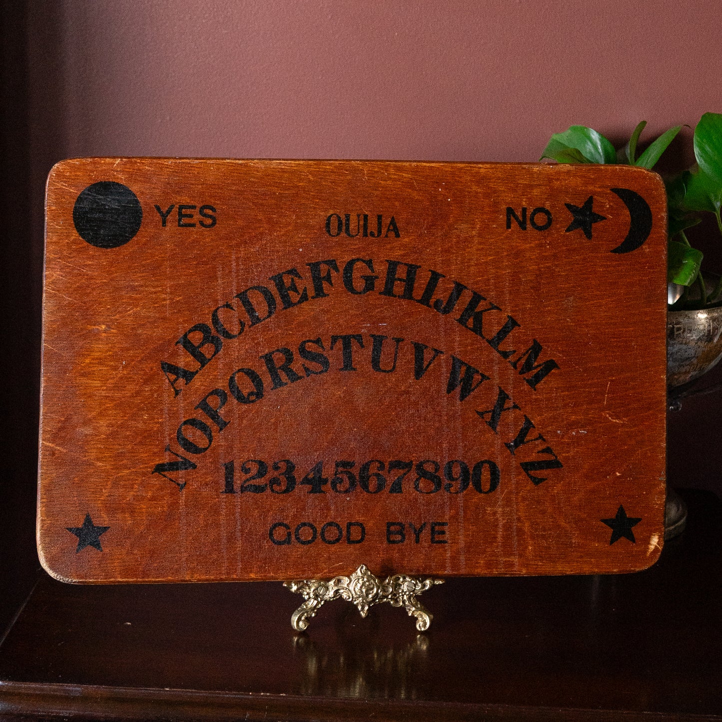 Early 20th century wood ouija talking bord
