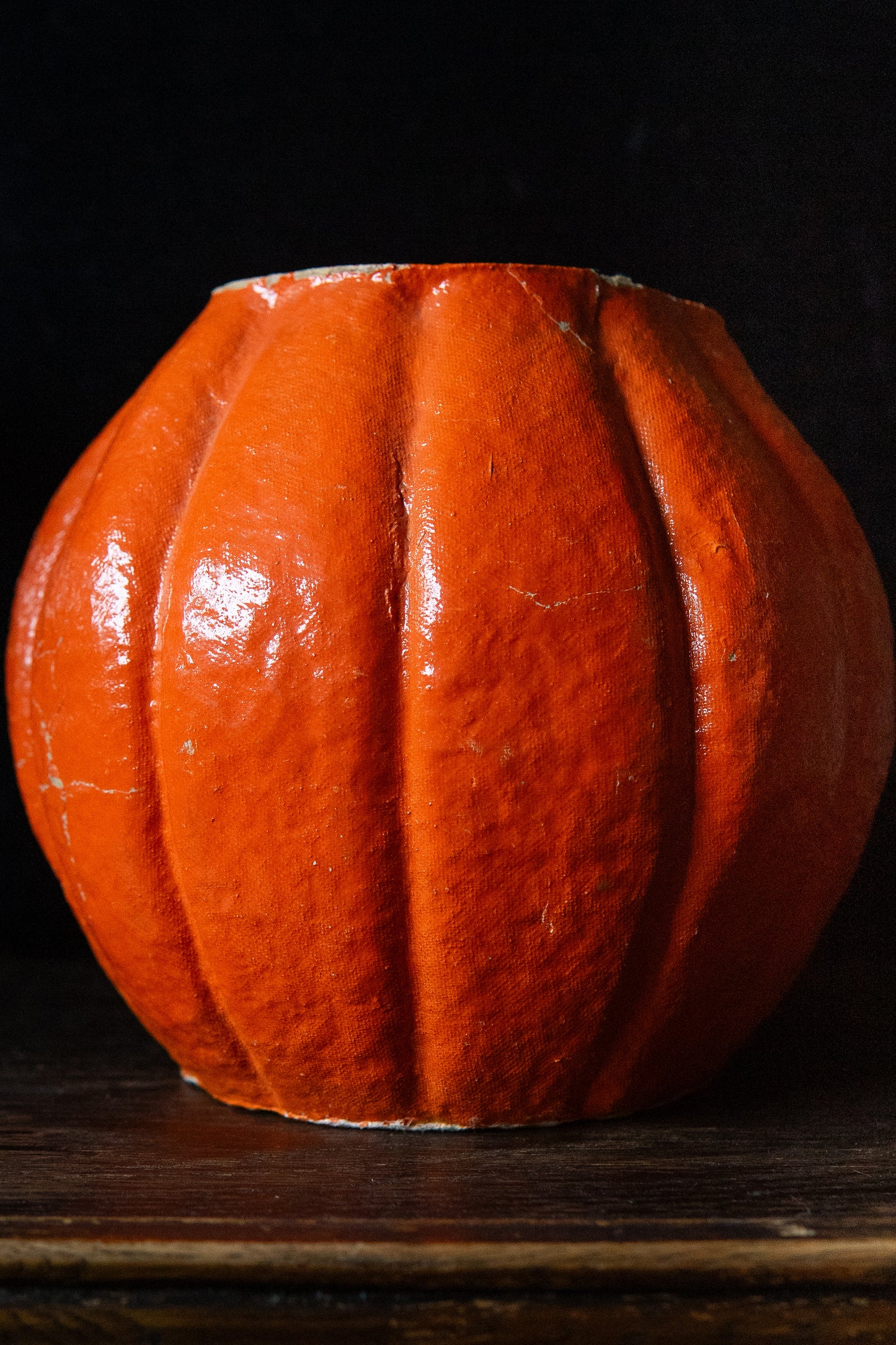 antique papier mâché jack o’lantern lantern Halloween decoration