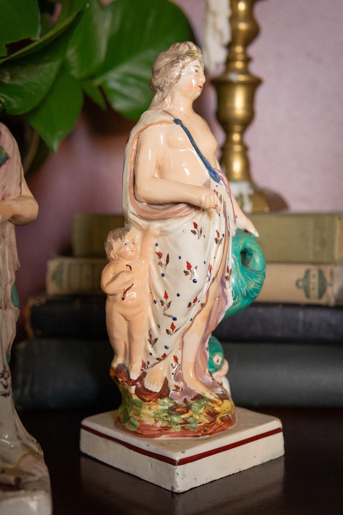 Antique Staffordshire Pearlware Figures Peace and Venus