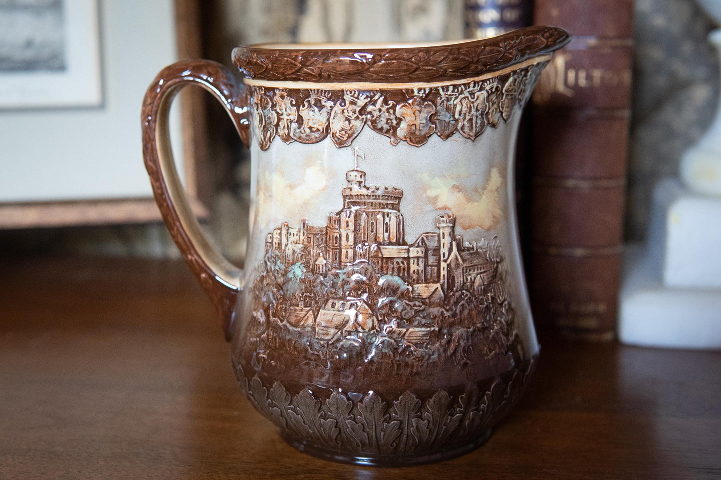 Rare Royal Doulton Queen Elizabeth II coronation Pitcher – Collectible English Pottery Jug