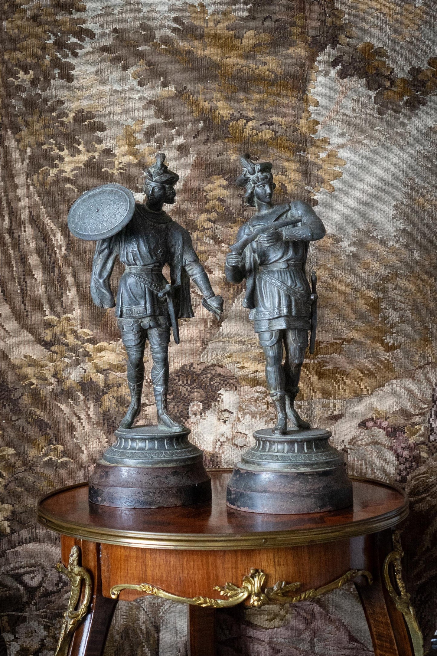 19th century warrior statues