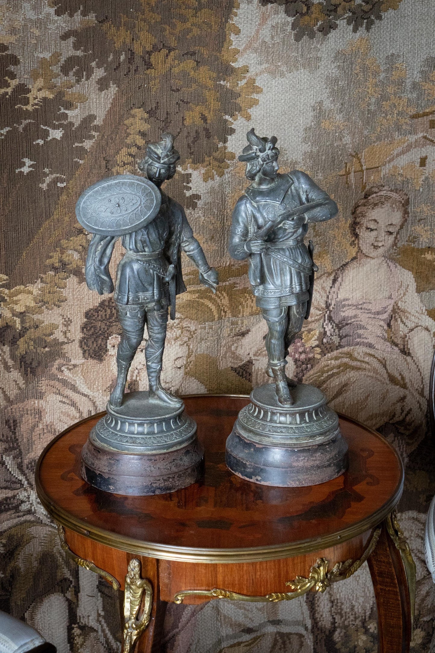 19th century warrior statues