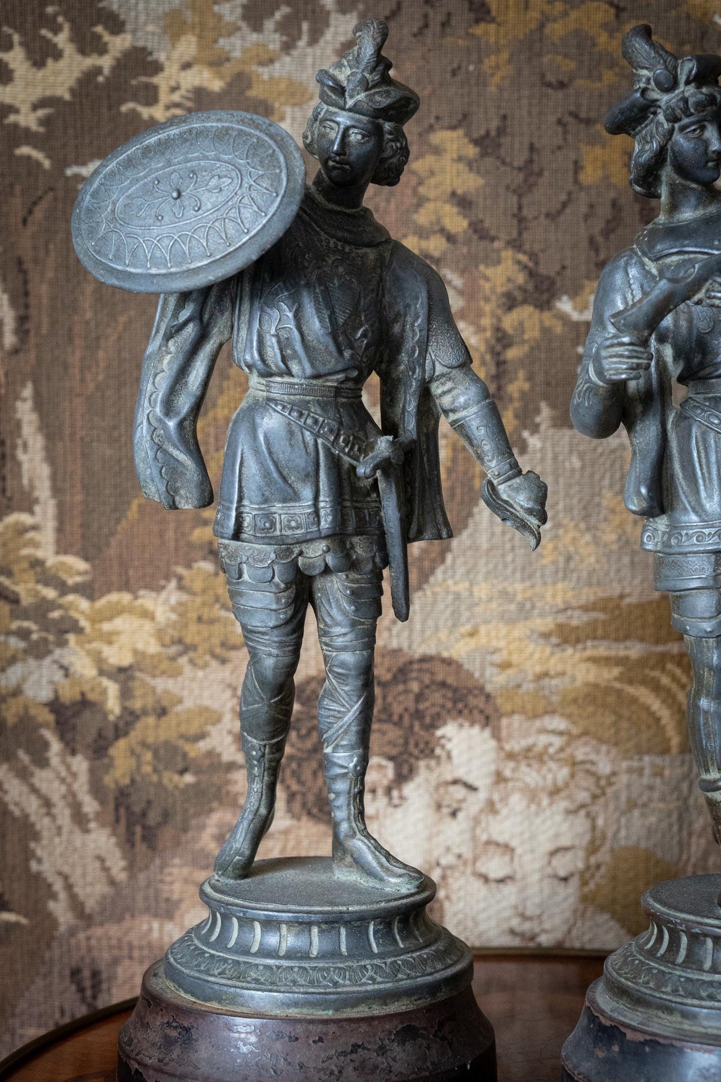 19th century warrior statues