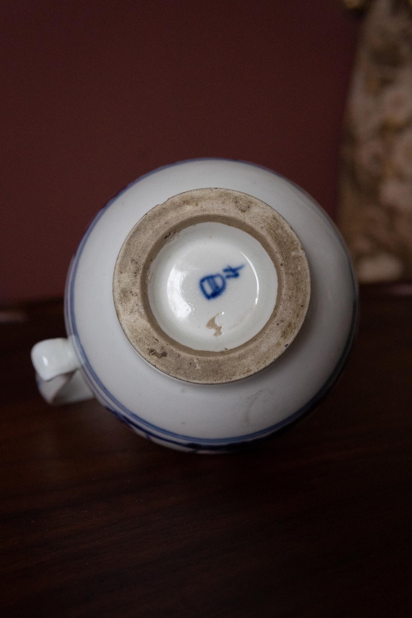 18th century Royal Vienna blue and white creamer