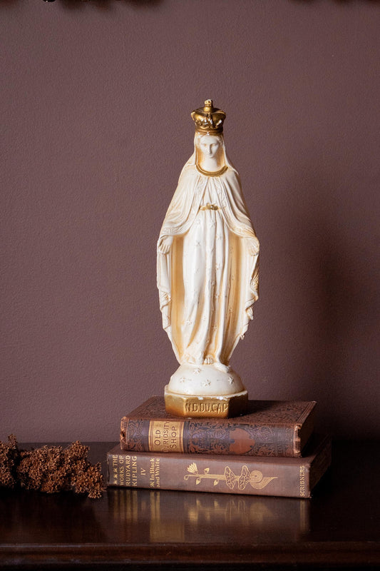 Antique plaster Statue Notre Dame du Cap Figure
