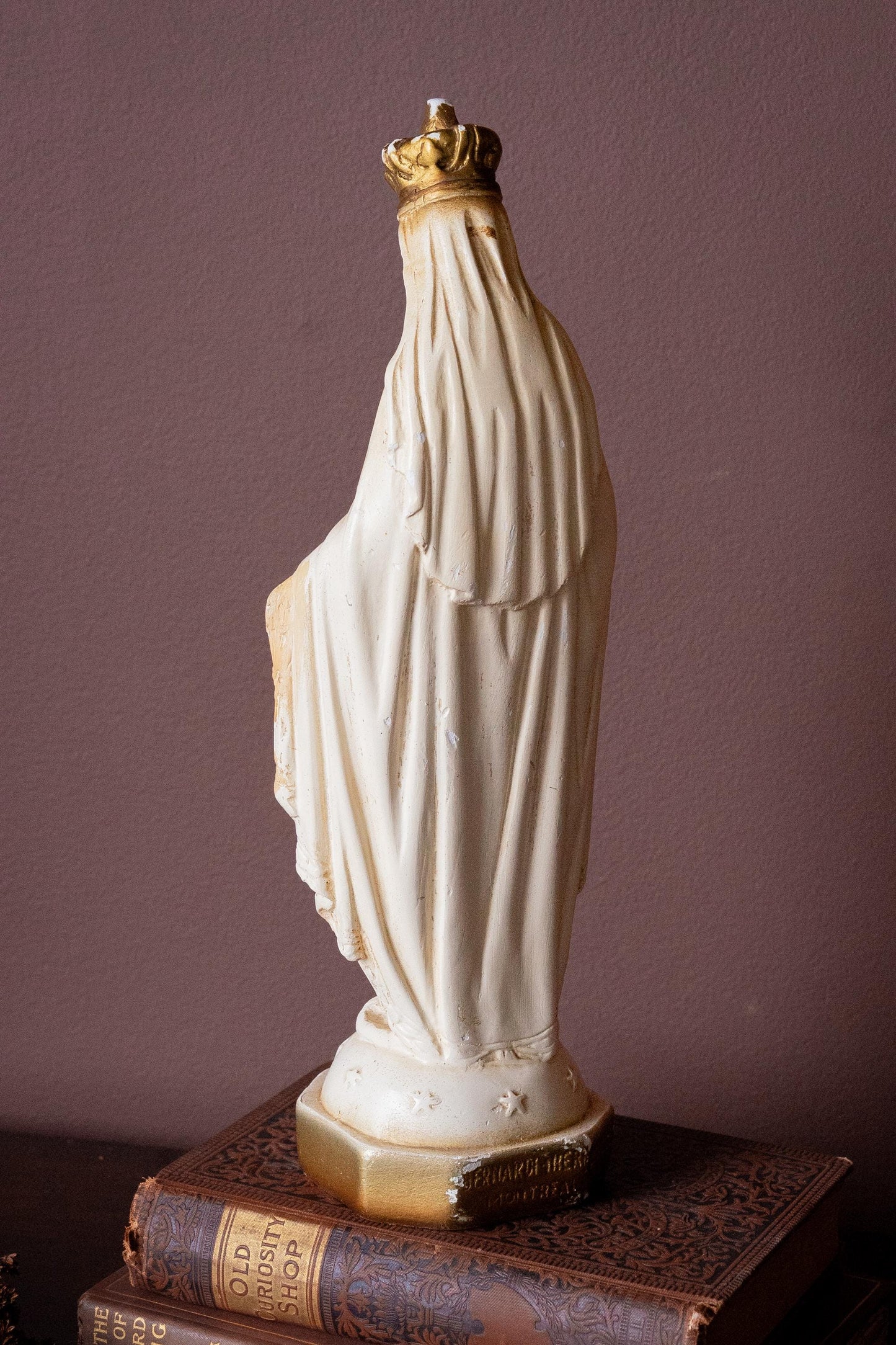 Antique plaster Statue Notre Dame du Cap Figure