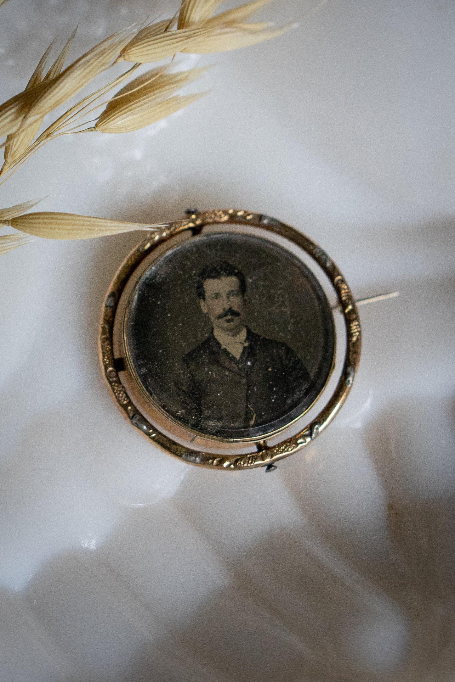 Victorian Swivel Portrait Brooch c.1880s