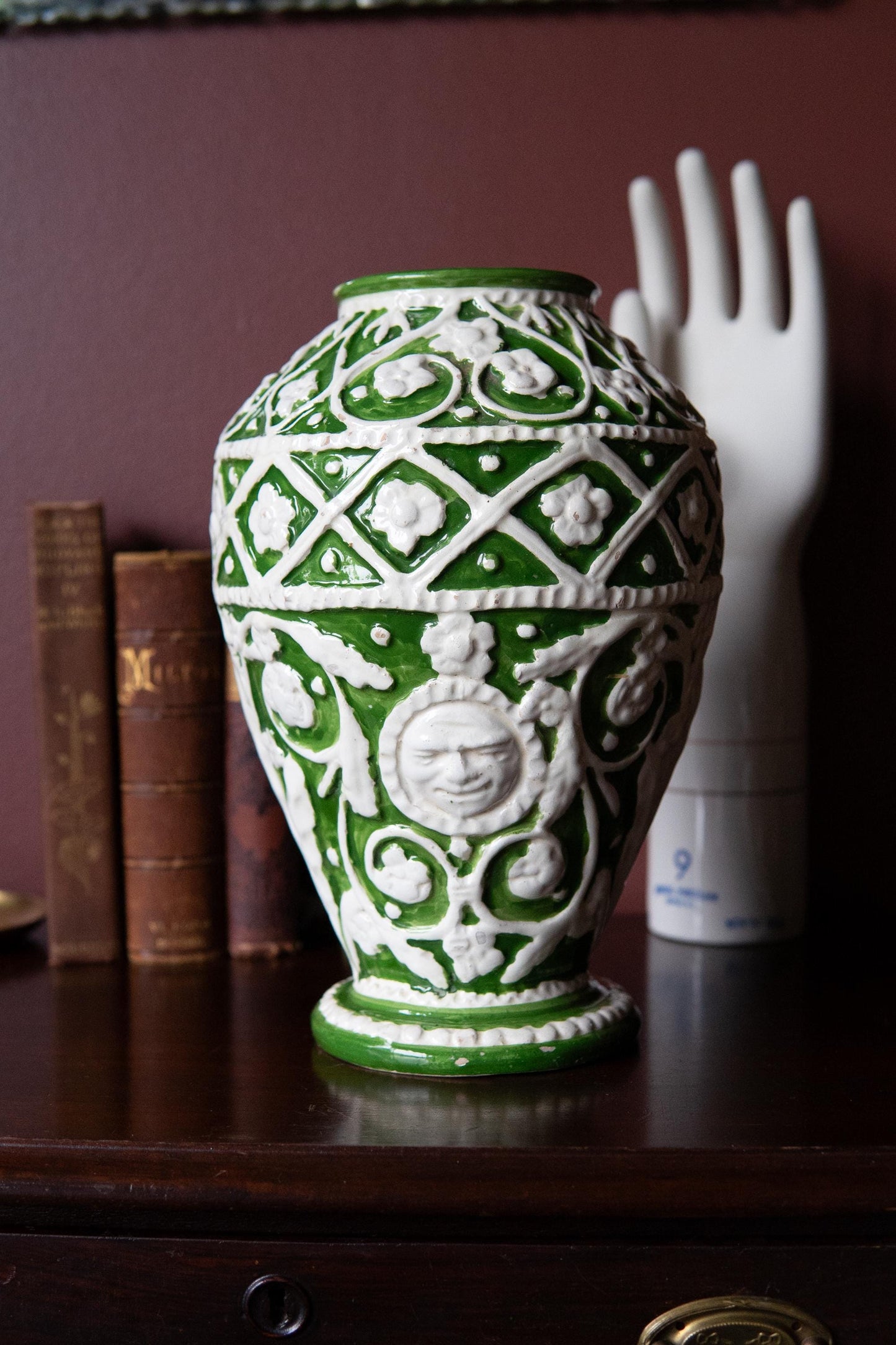 Vintage hand painted vase