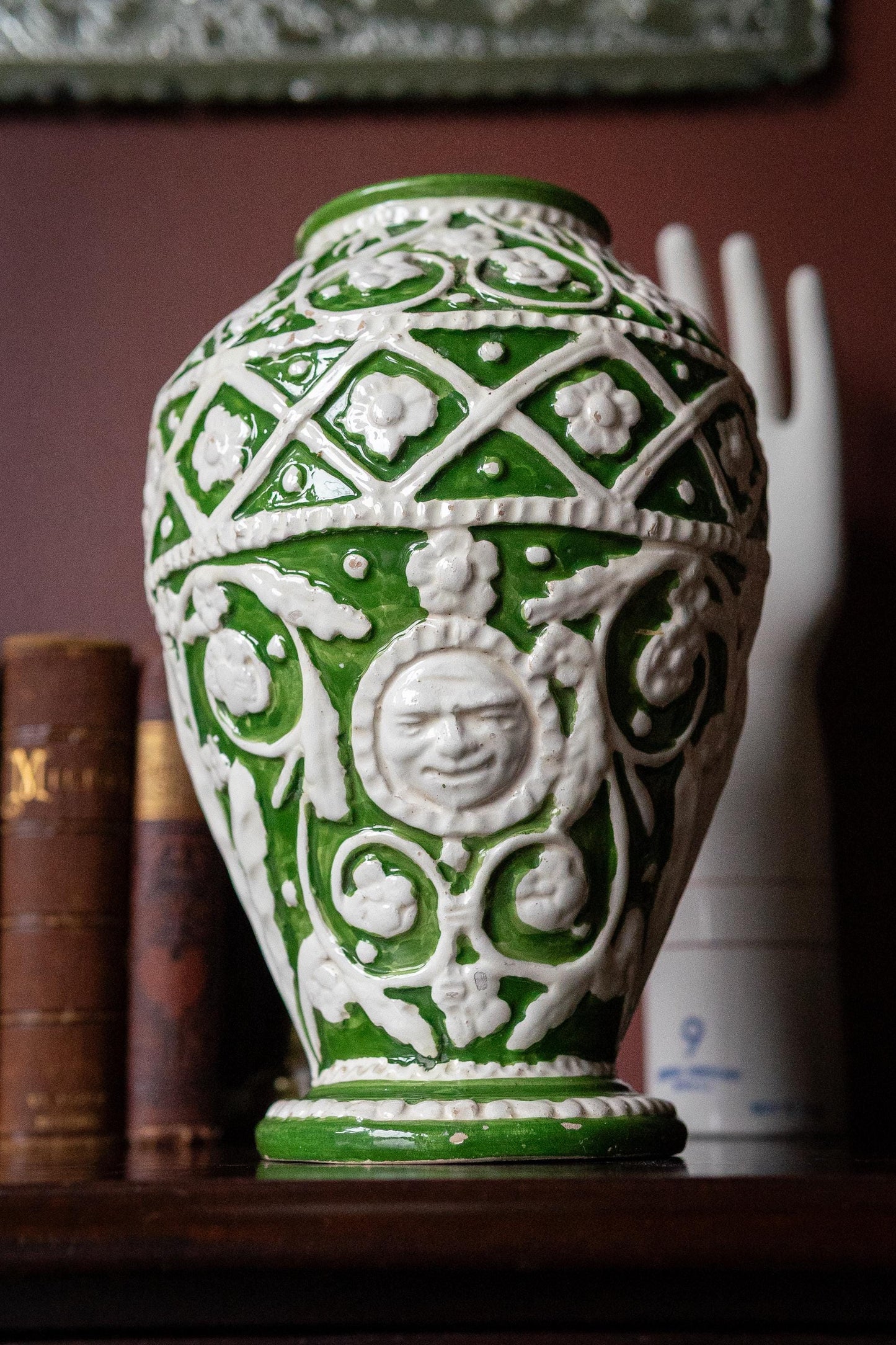 Vintage hand painted vase
