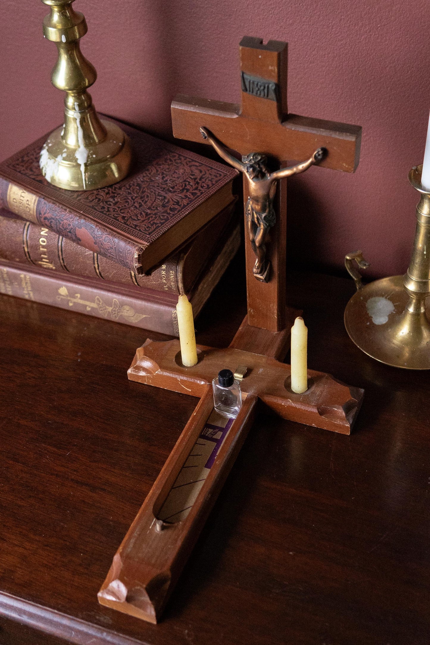 Last Rites Sick Call Crucifix vintage