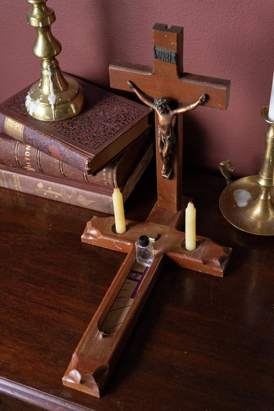 Last Rites Sick Call Crucifix vintage