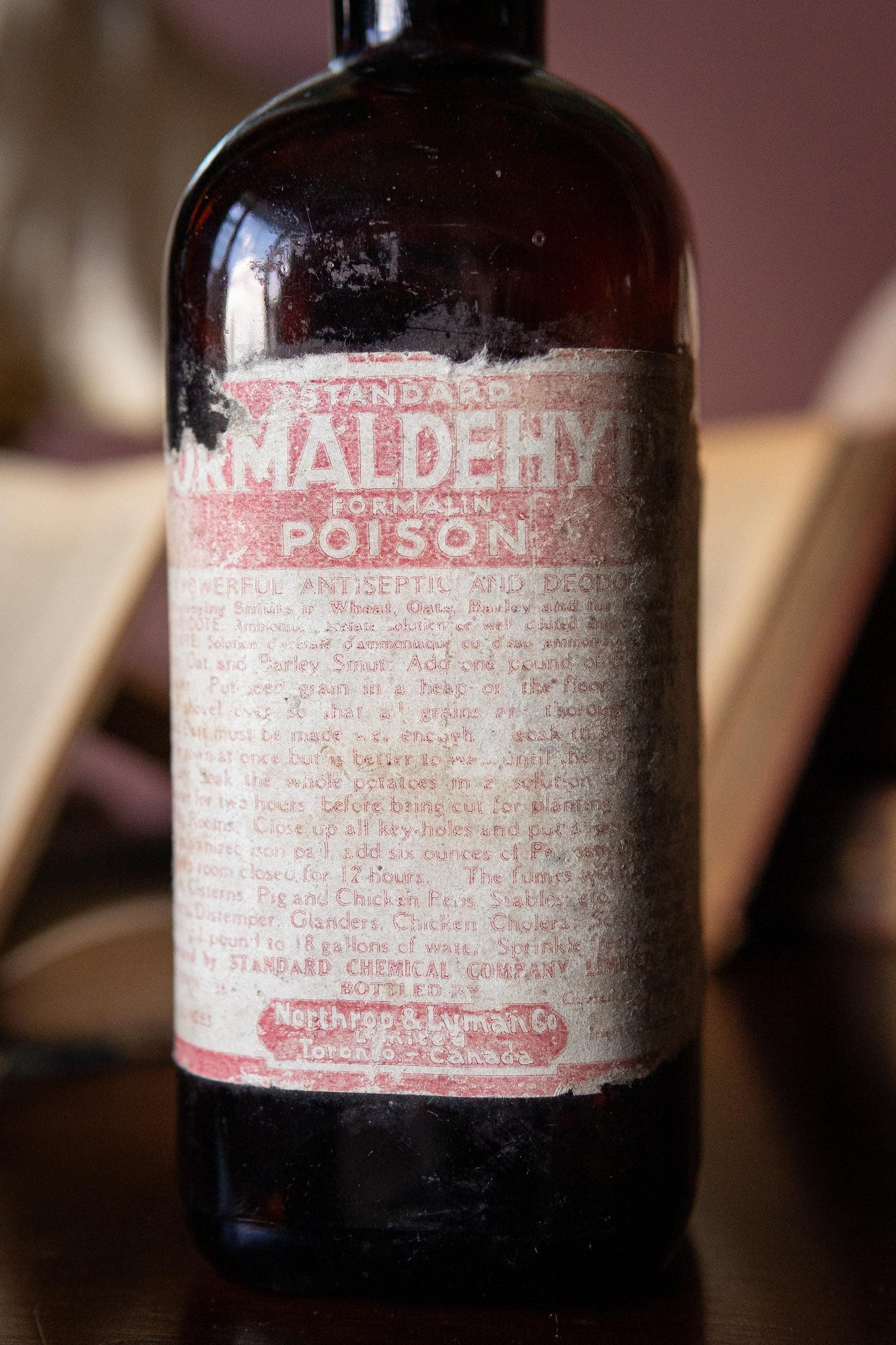 Antique Formaldehyde Poison Bottle