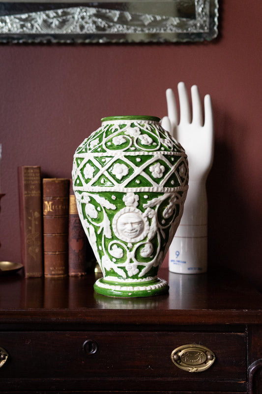 Vintage hand painted vase