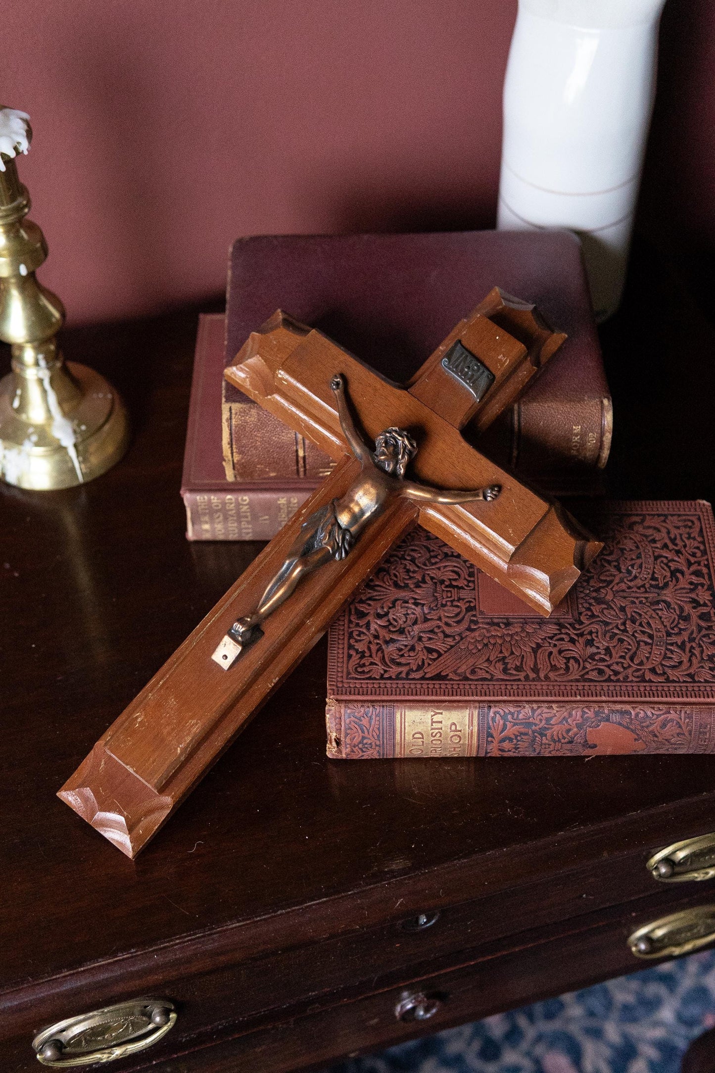 Last Rites Sick Call Crucifix vintage
