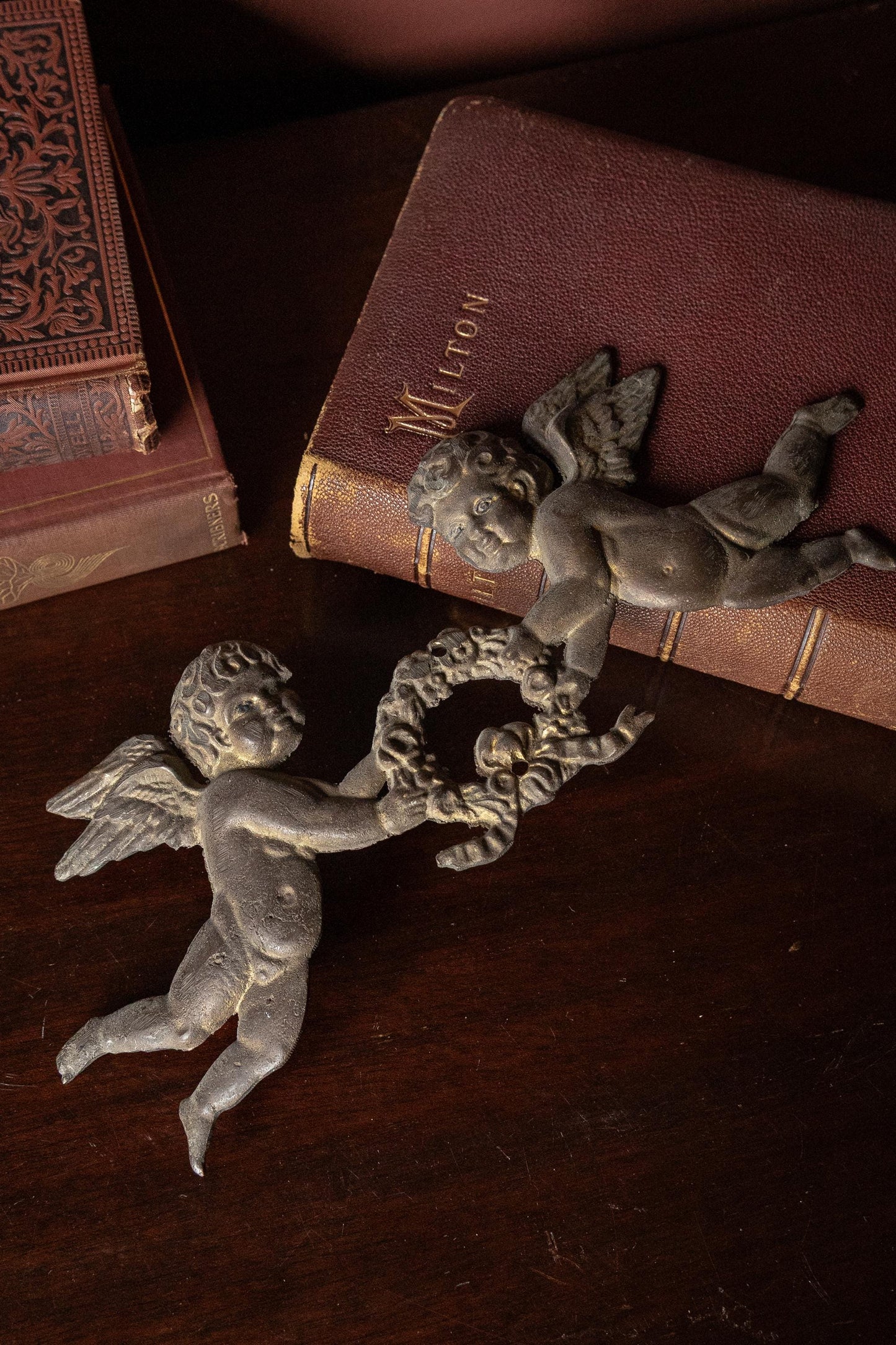 Antique Bronze Cherub Ornament